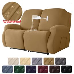 Chair Covers LEVIVEl Waterproof Sofa Cover Jacquard Elastic Plain Recliner Relax Armchair Protector For Living Room Home Decor 1/2/3/4