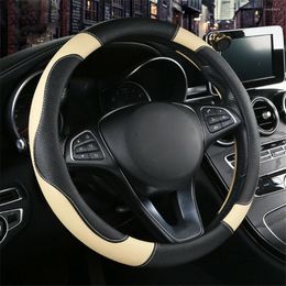 Steering Wheel Covers Universal Cover 1 38cm Accessories Non-Slip PU Leather
