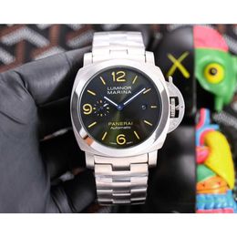 Luxury Watches for Mens Mechanical Watch Swiss Automatic Movement Sapphire Mirror Size 44mm 13mm 904 Steel Watchband Brand Italy Sport Wristwatches Q08b