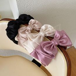 Women Girls Silk Satin Big Bow Hairband Headband Hair Jewellery Hair Accessories