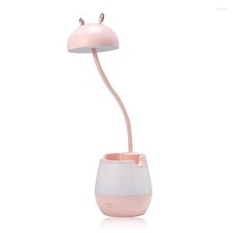 Table Lamps LED Lamp USB Chargable Night Light 5-gear Dimming Desk Eye Protection Learning Multi-Function Bracket Pen Holder