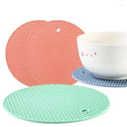 honeycomb table UK - Table Mats Heat Resistant Placemat Pads Silicone Insulation Stand Mat Pan For Honeycomb Counter
