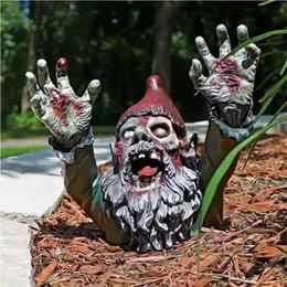 Garden Decorations Pop Up Zombie Gnome Statues Outdoor ing Dwarf Ornaments Scary Home Sculptures Decoartion Resin Crafts 220930