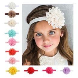 Hair Accessories 1 Pcs Baby Band Girl Mesh Flower Lace Headwear Soft Elastic Headband Infant Turband Toddler Accessory Tie For Kid