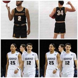 Gla C202 Idaho Vandals NCAA College Basketball Jersey Damen Thacker Tanner Christensen Ja'Vary Christmas Babacar Thiombane Scott Blakney Gabe