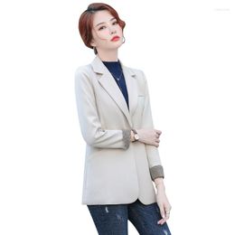 Women's Suits High Quality Large Size S-4XL Women's Jacket Office Suit 2022 Autumn Temperament Ladies Blazer Elegant Professional