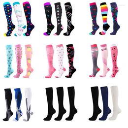 Sports Socks Compression Athletic Men Women's Graduated Breathable Nursing Fit Running Outdoor Hiking Flight For Athelete