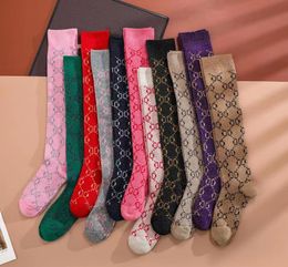Wholesale Designer Womens Mens Socks luxury letter G Sock fashion senior streets comfortable knee leg sock top stockings
