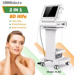 Multi-Functional Beauty Equipment 8D Hifu High Intensity Focused Ultrasound Skin Care Face Lift Anti Aging Neck Anti Wrinkle Removal Machine Body Contouring