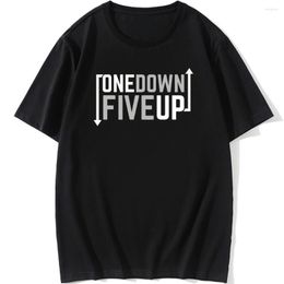 Men's T Shirts Motorcycle One Down Five Up Gear Men T-shirt Moto 1N23456 Shirt For DTG Graphic Short Sleeved Gift Tees