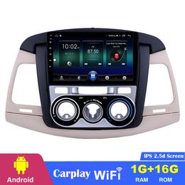 Android 9 inch car dvd player Touchscreen for 2007-2011 Toyota Innova Manual A/C with USB WIFI multimedia