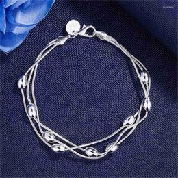 Bangle High Quality Beautiful Design Product Women Silver Fashion Bracelet Chain