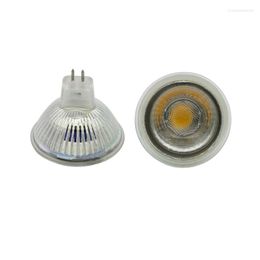 Spotlight Bulb MR16 AC/DC12V COB 5W Super Bright LED Lamp Glass Cup Light Ceiling Downlight