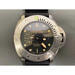 Luxus-Armbanduhr, wasserdichte Uhren, Designer-Uhr, mechanisches Automatikwerk, Saphirspiegel, 47 mm, Gummi, Sport-Armbanduhren für Herren, Pam Weng