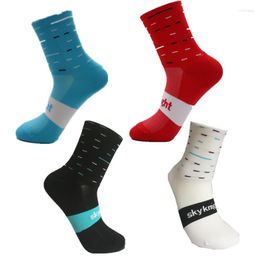 Men's Socks Harajuku Cycling Men/Women Outdoor Sport Professional Competition Bike Unisex Calcetines Ciclismo Hombre