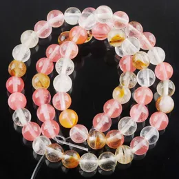 Natural Stone Beads Volcano Cherry Loose Spacer Beads for Jewellery Making DIY Bracelet Necklace 15 1/2 BY900