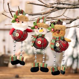 Christmas Decorations For Home Santa Claus Dolls Standing Navidad Figurine Xmas Ornaments Kids Gifts Toy Year