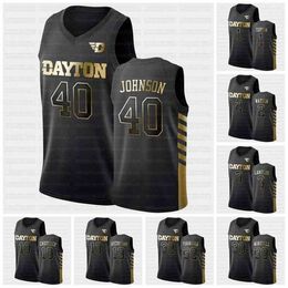 Gla C202 Dayton Flyers NCAA Black Golden Edition Jersey 0 Rodney Chatman 1 Obi Toppin Watson Landers Crutcher Antetokounmpo Tshimanga Mikesell Cohill