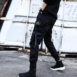 Men's Pants Men Zipper Closure Spring Summer Streetwear Loose Ankle Tied Trousers Cropped For Travel