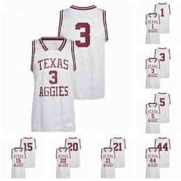 Gla Thr Texas A&m Aggies NCAA College Basketball Jersey Quenton Jackson Henry Coleman III Marcus Williams Tyrece Radford Andre Gordon Wade Taylor IV