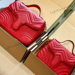 Designer Real Leather Crossbody Shoulder Messenger Bag Light luxury Wallet For Women Classic Famous Brand Shopping Purses 220207