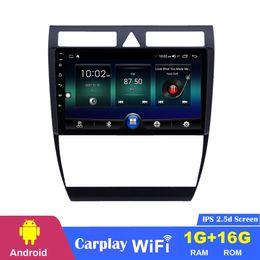 Car DVD Radio Player 9 Inch Android RAM 1GB Quad Core Support OBD DVR TPMS for Audi A6 S6 RS6 1997-2004