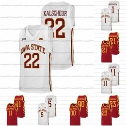 Gla A3740 Iowa State Cyclones 2021-22 NCAA College Custom Basketball Jersey Gabe Kalscheur Tristan Enaruna Aljaz Kunc Izaiah Brockington Tyrese Hunter