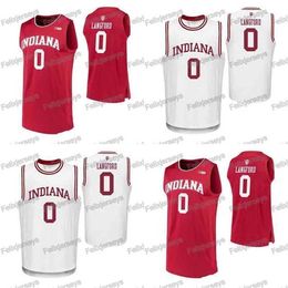 Gla Thr 0 Romeo Langford Hoosiers Crimson College Basketball Jersey Romeo Langford White Red Basketball Jerseys