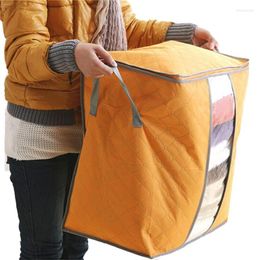 Duffel Bags Travel Bag Portable Duffle Organiser Non Woven Underbed Pouch Packing Cubes Box Bamboo Clothing Luggage