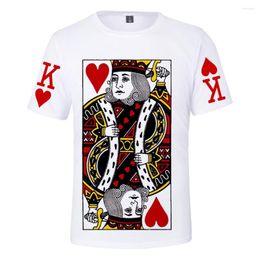 Men's T Shirts Poker 3D T-shirt Men Women Arrival Short Sleeve Fashion Casual ALL-match Shirt Summer Boys/girls O-Neck Teenage Tees