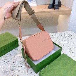 Cross Body For Women Designer Bags Leather Square Wallet Quality Classic Famous Brand Shopping Wide Shoulder Strap Purses 220809