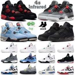 4s Infrared Jumpman Men Basketball Shoes 4 Red Thunder Black Cat Bred Cool Grey University Blue White Oreo Neon Wild Things Mens Women