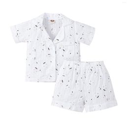 Clothing Sets Toddler Kids Baby Girls Casual Suit Short Sleeve Embroidery Flower Pattern Tops Shirt Loose Pants 6M-4T