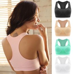 Yoga Outfit Women Female Dry Quick Push Up Natural Color Sports Bra Tank Tops Shirt With Padding For Running Fitness Gym Bras