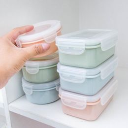 Dinnerware Sets 1pc Kitchen Refrigerator Seal Plastic Crisper Containers Lunch Box Grain Jar Storage Classification Portable And