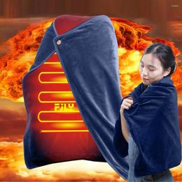 Blankets Electric Heating Blanket Multi-function Pain Relief Massage USB Warmer Home Sofa Bed Heat Supply