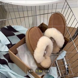 women Australia disquette classic slippers slides Full Fur winter snow Warm Boots Snow Boot fashion platform Slipper sandals Us4-12 hot