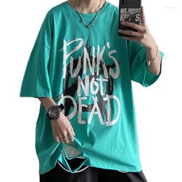 Men's T Shirts Hip-Hop T-Shirts O-Neck Top Quality Men's Oversized T-shirt Summer Casual Breathable Breaking Holes Cool Wear