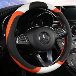 Steering Wheel Covers Car Cover PU Leather Crystal Auto Interior Accessories For Women Girls