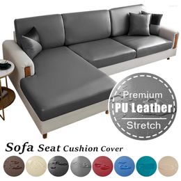 Chair Covers Waterproof PU Leather Sofa Seat Cushion Cover For Living Room Furniture Protector L Shape Corner Armchair Couch Slipcovers