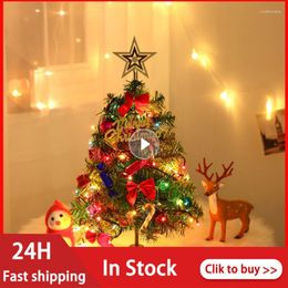 Christmas Decorations Table LED 30cm Mini Tree Nightlight Decoration Light Pine Xmas Year Gift