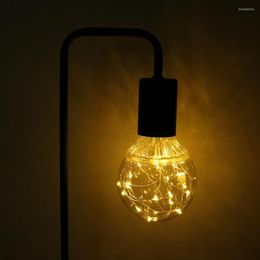 Strings RGB LED Night Light Filament Lamp Retro Edison Fairy String Bulb G80 E27 110V 220V For Indoor Christmas Holiday
