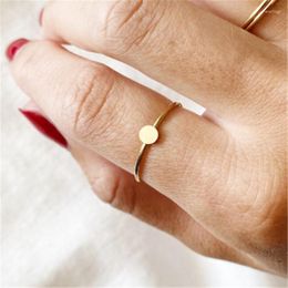 Cluster Rings 14K Gold Filled Disc Jewellery Knuckle Ring Mujer Boho Bague Femme Women