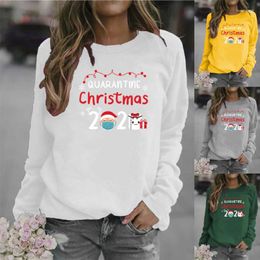 Women's Hoodies Spring/Autumn Letter Printing Sweatshirt Women Kawaii Clothing Aesthetic Tops Long Sleeve For Christmas Women's &