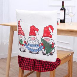 Chair Covers 1 Pc Christmas Protective Dining Room Back Holiday El Home Kitchen Decor F3o9