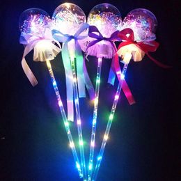 Princess Light-up Magic Ball Wand Glow Stick Witch Wizard LED Magic Wands Halloween Chrismas Party Rave Toy Great Gift For Kids Birthday BBB