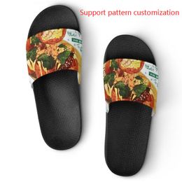 Custom shoes Support pattern customization slippers sandals mens womens white black oreo sport trainers size 38-45