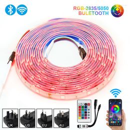 Strips LED Strip Lights SMD2835 RGB DC 12V Waterproof Flexible Wifi Tape Diode Bedroom Decor Luces For Room Bluetooth