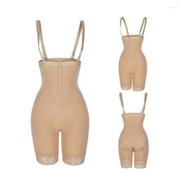 Women's Shapers Women's One-piece Shapewear Abdomen Thin Waist Fajas Colombiana Zipper Sling Stretch Mesh Hip-lifting Pants BuLifter