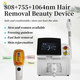 Portable Laser painless permanent 808nm diode hair removal beauty machine with freezing point
